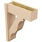 Ekena Millwork 8-in W x 22-in D x 30-in H Funston Block Rough Cedar Woodgrain TimberThane Outlooker, Primed Tan OUTUR080X22X30FST44RCPR - alternate 6